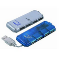 High Speed Mini 4 Port USB Slim Multi Hub Expansion Splitter